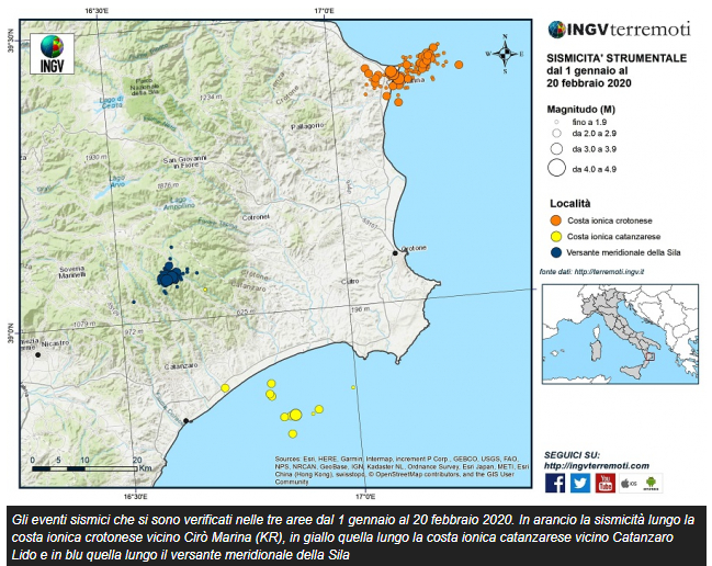 Terremoti In Calabria 3 Sequenze Sismiche In Corso Cosa Sta Accadendo Tra Catanzarese E Crotonese Iacchite Blog