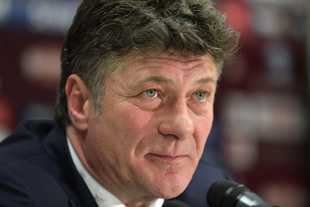 Walter Mazzarri in conferenza stampa