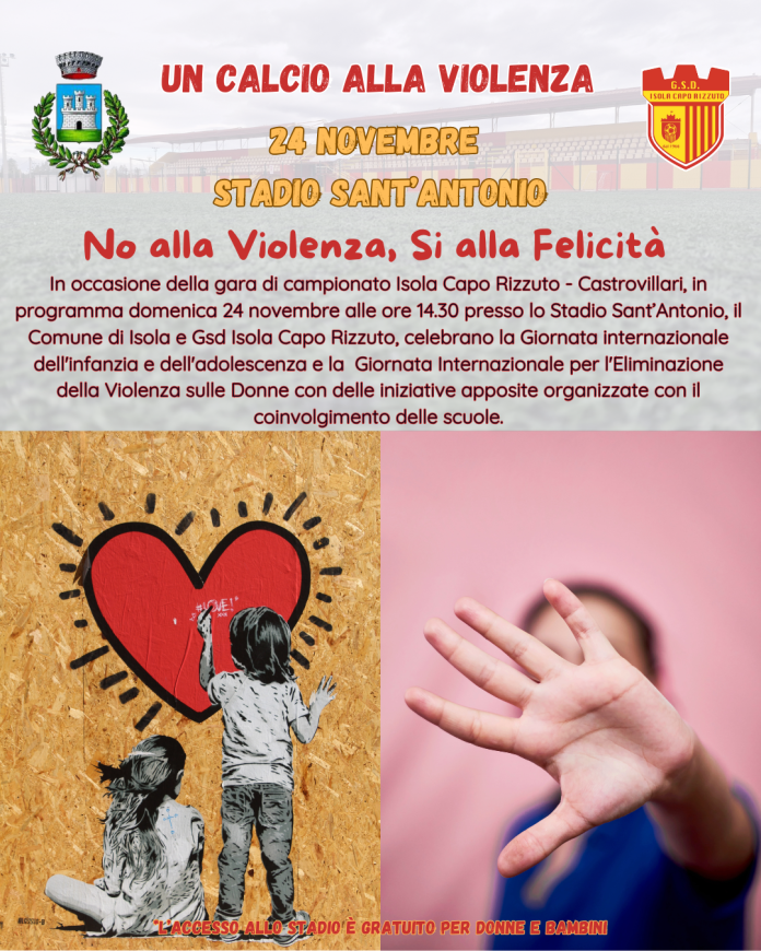 UN CALCIO ALLA VIOLENZA