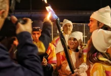 La fiamma olimpica è sbarcata in Calabria. La cerimonia a Reggio