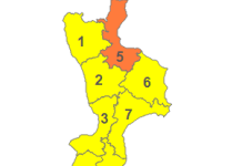 Maltempo in Calabria: domani allerta arancione la zona jonica settentrionale, gialla nel resto della regione