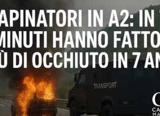 Rapinatori in A2: in 7 minuti hanno fatto più di Occhiuto in… 7 anni!
