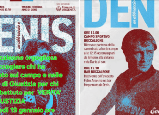 Boccaleone (Ferrara). Il 19 gennaio “Un abbraccio a Denis” per chiedere Giustizia