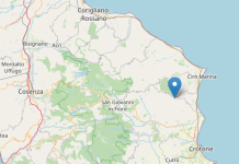 Scossa di terremoto di magnitudo 3.7 nel Crotonese